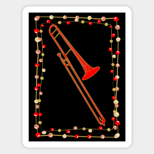 Christmas Trombone Magnet